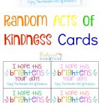 The Best Random Acts Of Kindness Printable Cards Free   Natural   Free Printable Kindness Cards