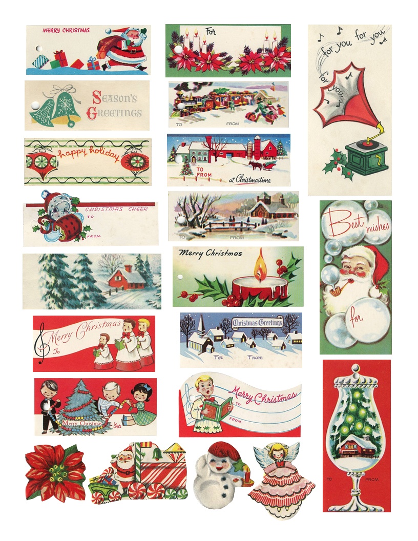 The Cheeky Seagull: Free Printable Vintage Christmas Tags!! - Free Printable Vintage Christmas Images
