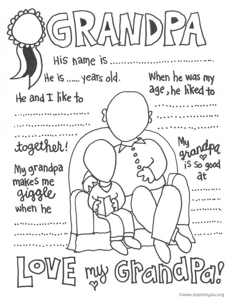 Happy Birthday Grandpa Coloring Page For Kids Holiday Coloring Free 