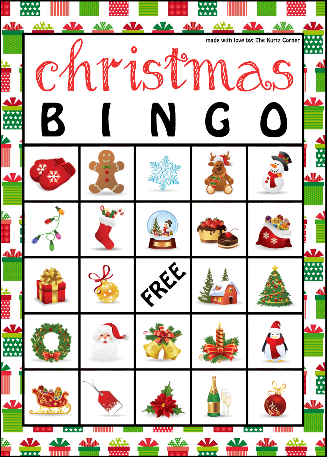 Bingo With Calling Cards For Kids