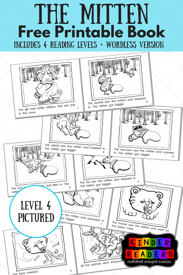 The Mitten Activities To Go With The Book! | Piano &amp;amp; Mt - Free Printable Kindergarten Level Books