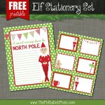 The Polka Dot Posie: Free Printables For Your Christmas Elf   North Pole Stationary Printable Free