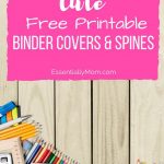 These Cute Free Printable Binder Cover & Spines Are The Perfect Back   Free Printable Binder Covers And Spines