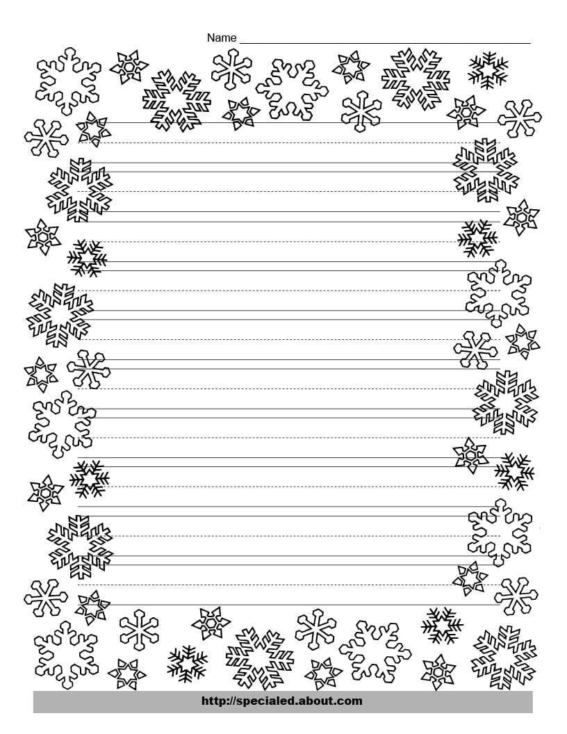 These Free Christmas Printables Are Perfect For Kids&amp;#039; Writing Tasks - Free Printable Bat Writing Paper