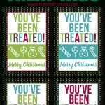 These Free Printable Christmas Treat Tags Are Perfect To Use As Bag   Free Printable Christmas Bag Toppers