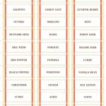 This Designer Cooks: Printable Spice Labels!   Free Printable File Labels