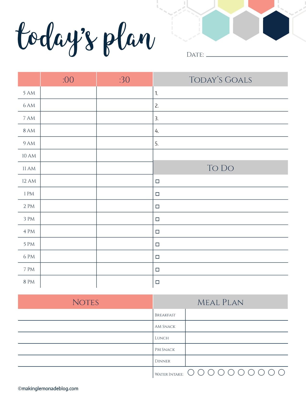 This Free Printable Daily Planner Changes Everything. Finally A Way - Free Printable Daily Schedule