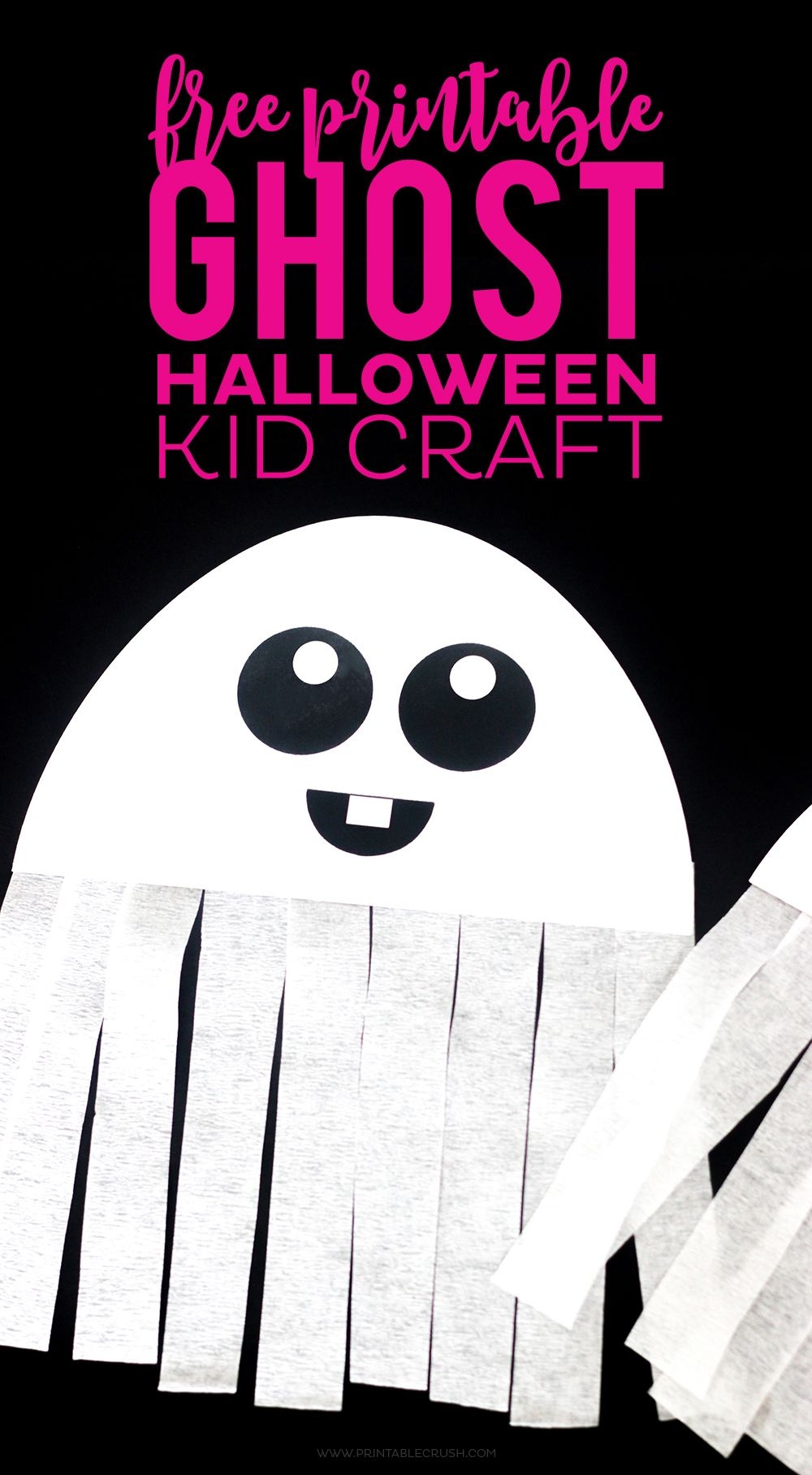 This Free Printable Ghost Halloween Craft Would Be A Great Activity - Halloween Crafts For Kids Free Printable