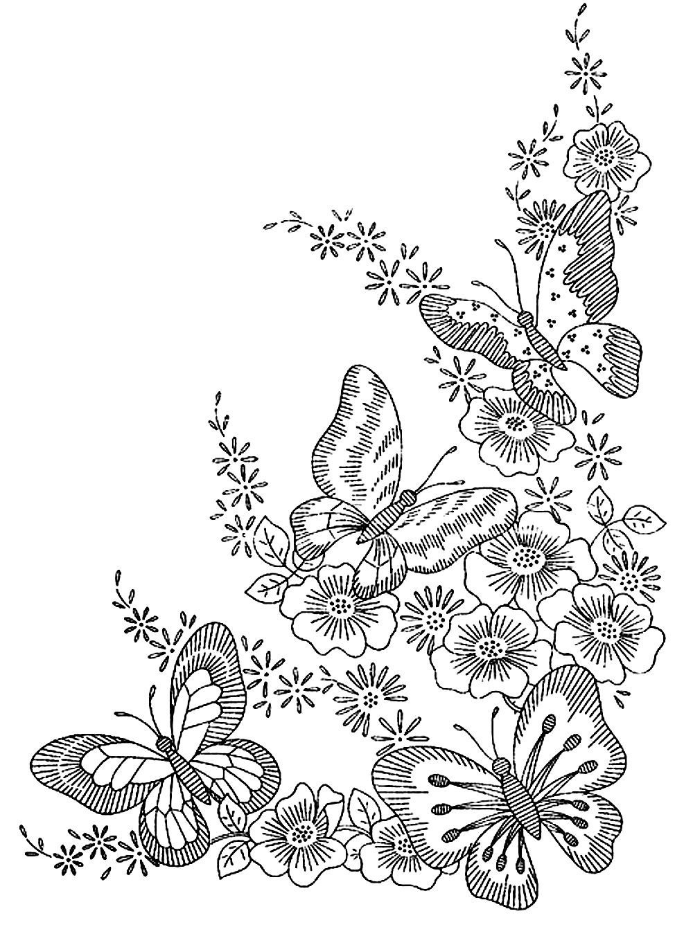 To Print This Free Coloring Page «Coloring-Adult-Difficult - Free Printable Flower Coloring Pages For Adults