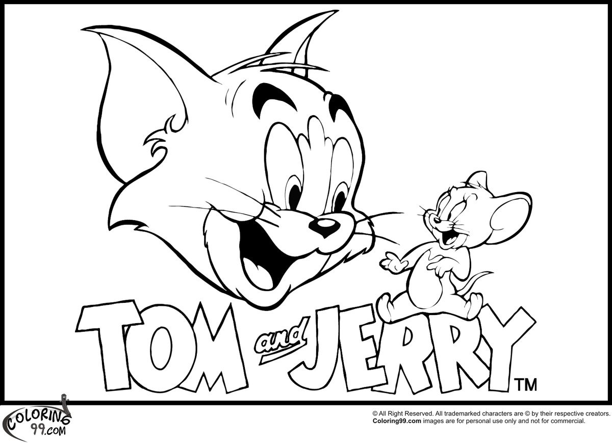 Tom And Jerry Coloring Pages | A Group Of Stuff! | Tom, Jerry - Free Printable Tom And Jerry Coloring Pages