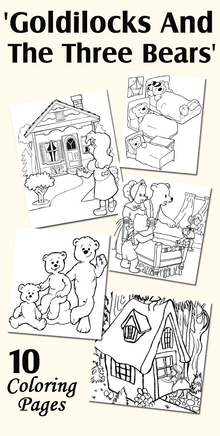 Top 10 Free Printable Goldilocks And The Three Bears Coloring Pages - Free Printable Goldilocks And The Three Bears Story