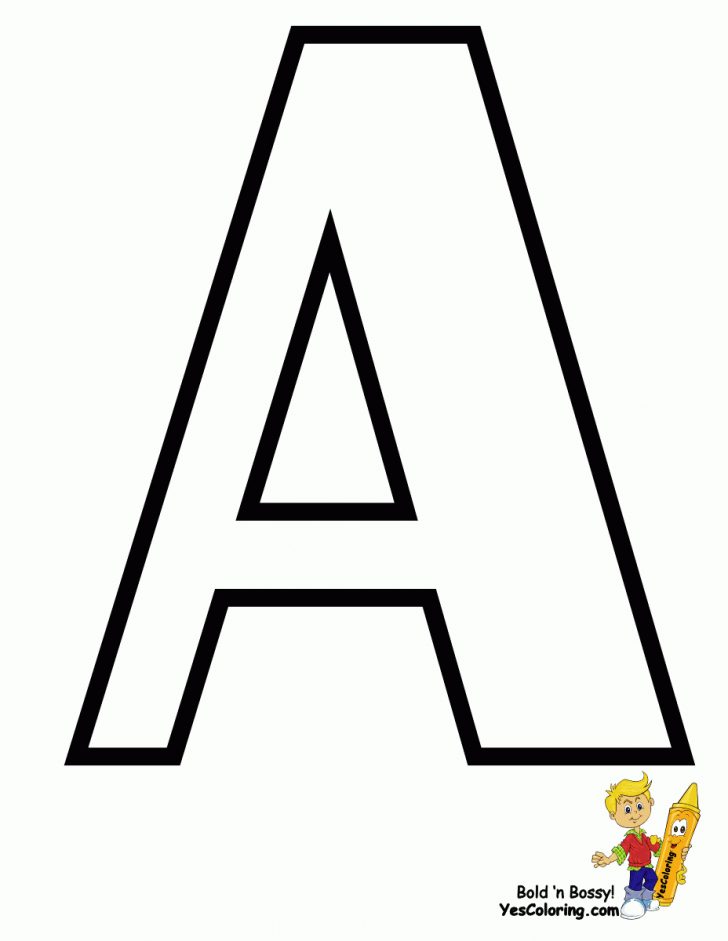 Free Printable Alphabet Letters Coloring Pages