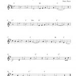 Trumpet Sheet Music For Beginners | A Bicycle Built For Two (Daisy)   Free Printable Sheet Music For Trumpet