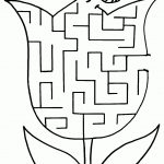 Tulip Maze. Getting Ready For Spring! | Mazes | Mazes For Kids   Free Printable Mazes For Kids