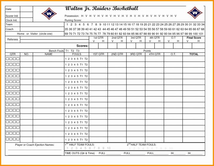 Unique Baseball Statistics Sheet | Mavensocial.co - Free Printable