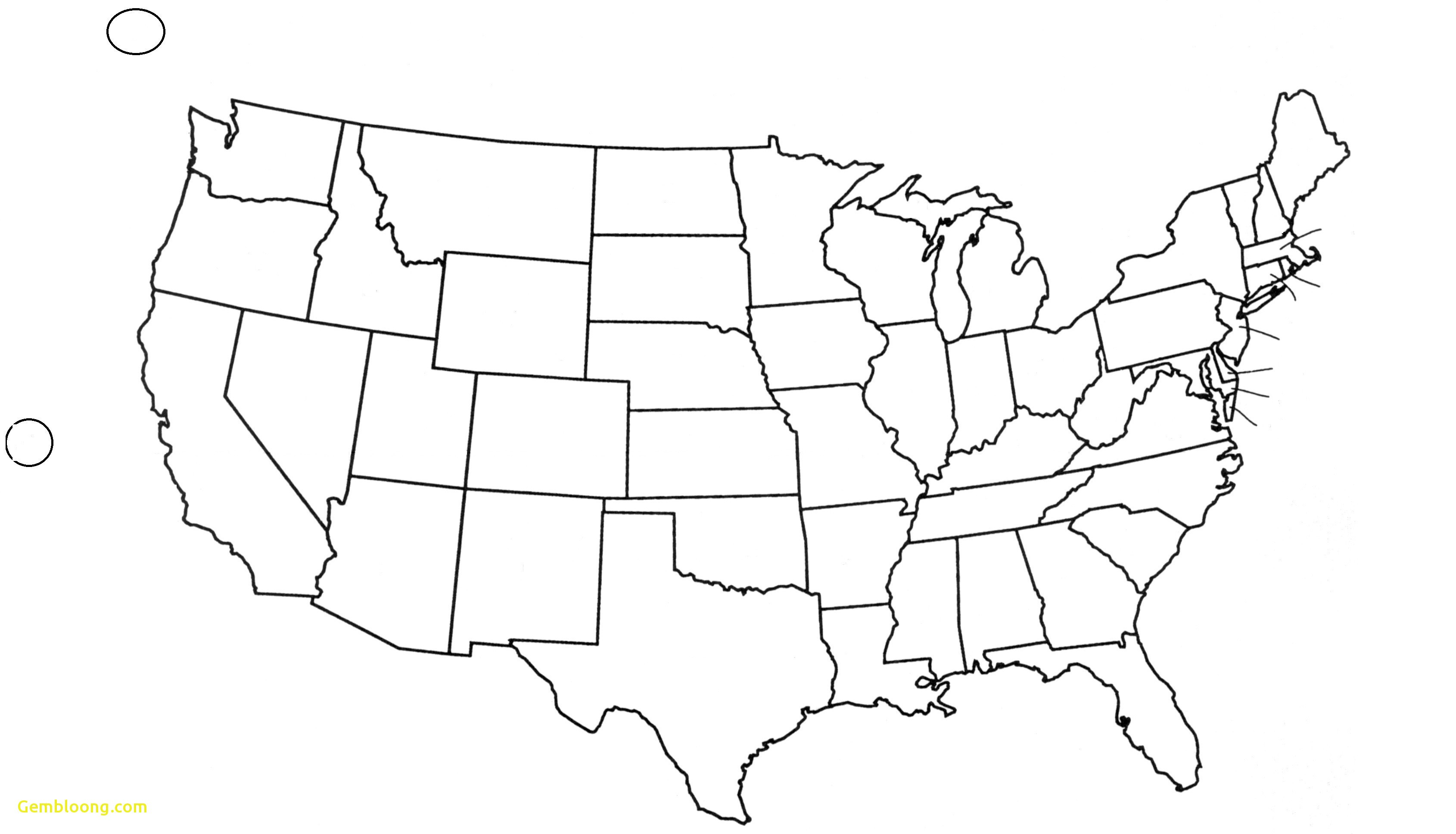 free printable outline map of united states free printable