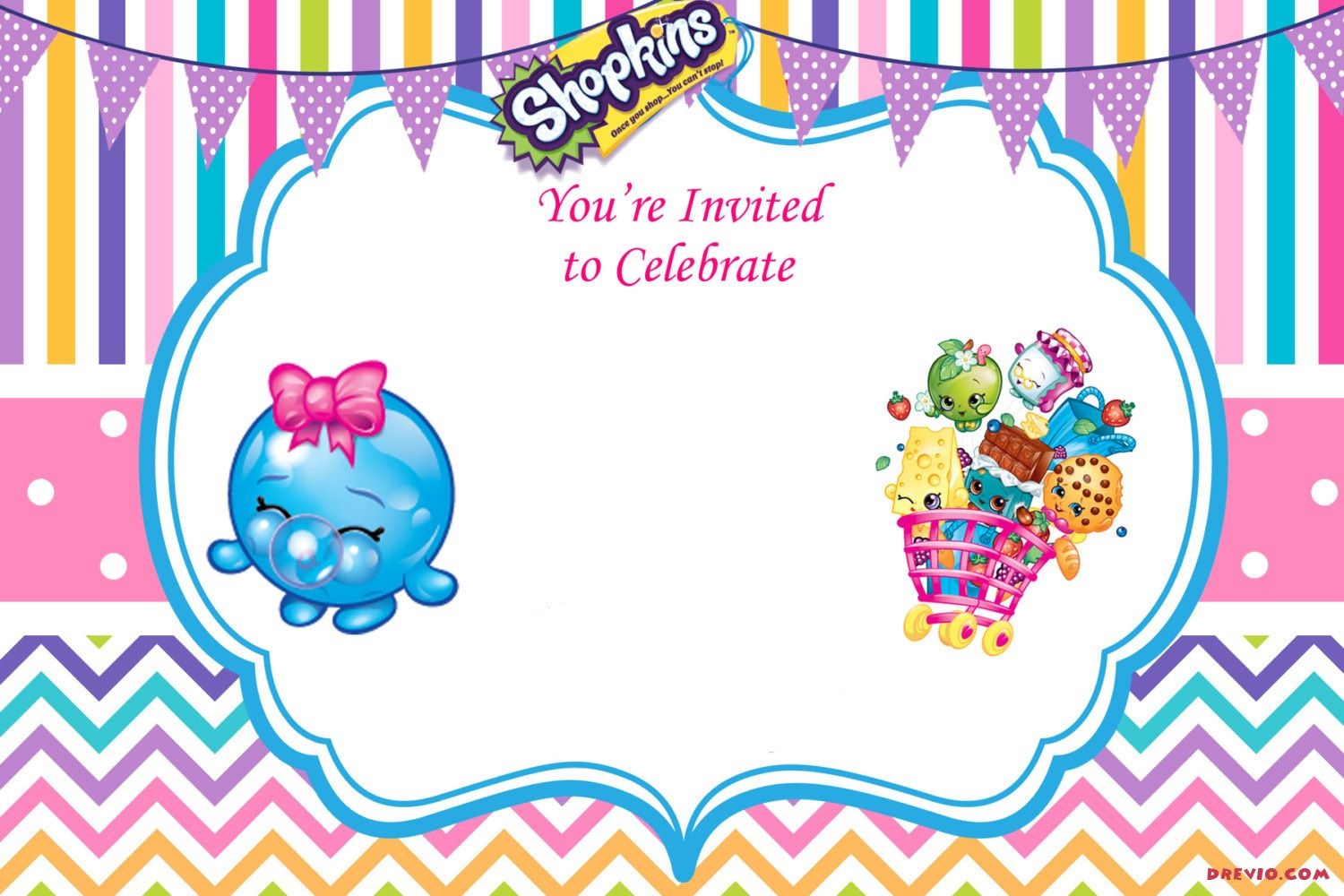 Free Printable Shopkins Invitations Free Printable