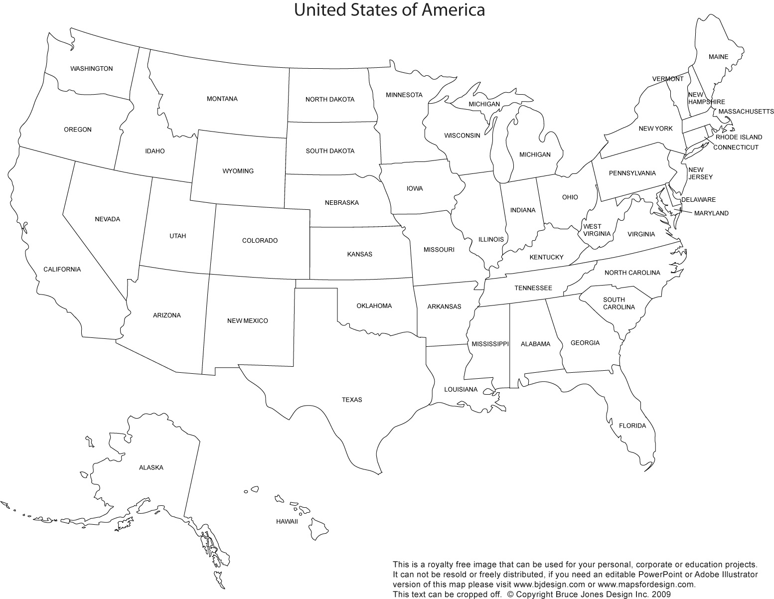 Us And Canada Printable, Blank Maps, Royalty Free • Clip Art - Free Printable Outline Map Of United States