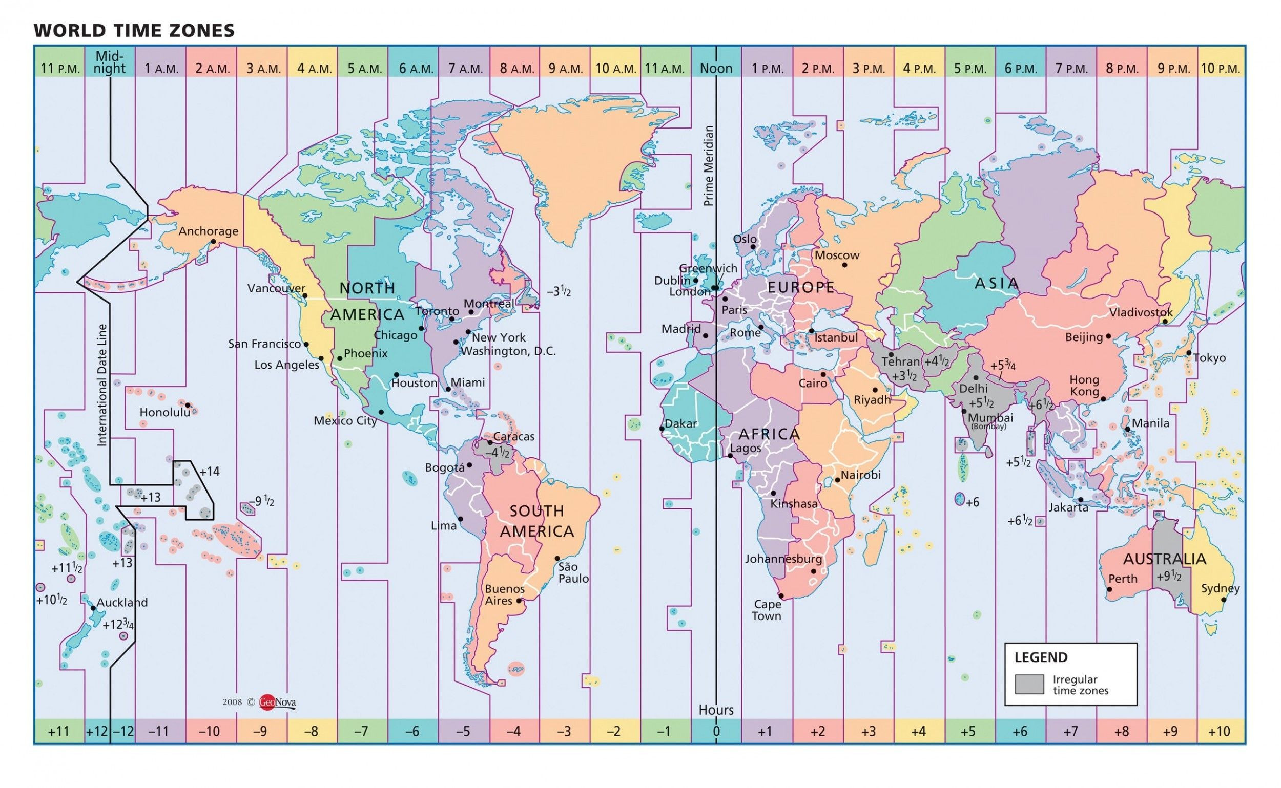 utc time zone name