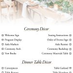 Use This Wedding Décor Checklist To Help You Nail Every Detail   Free Printable Wedding Decorations