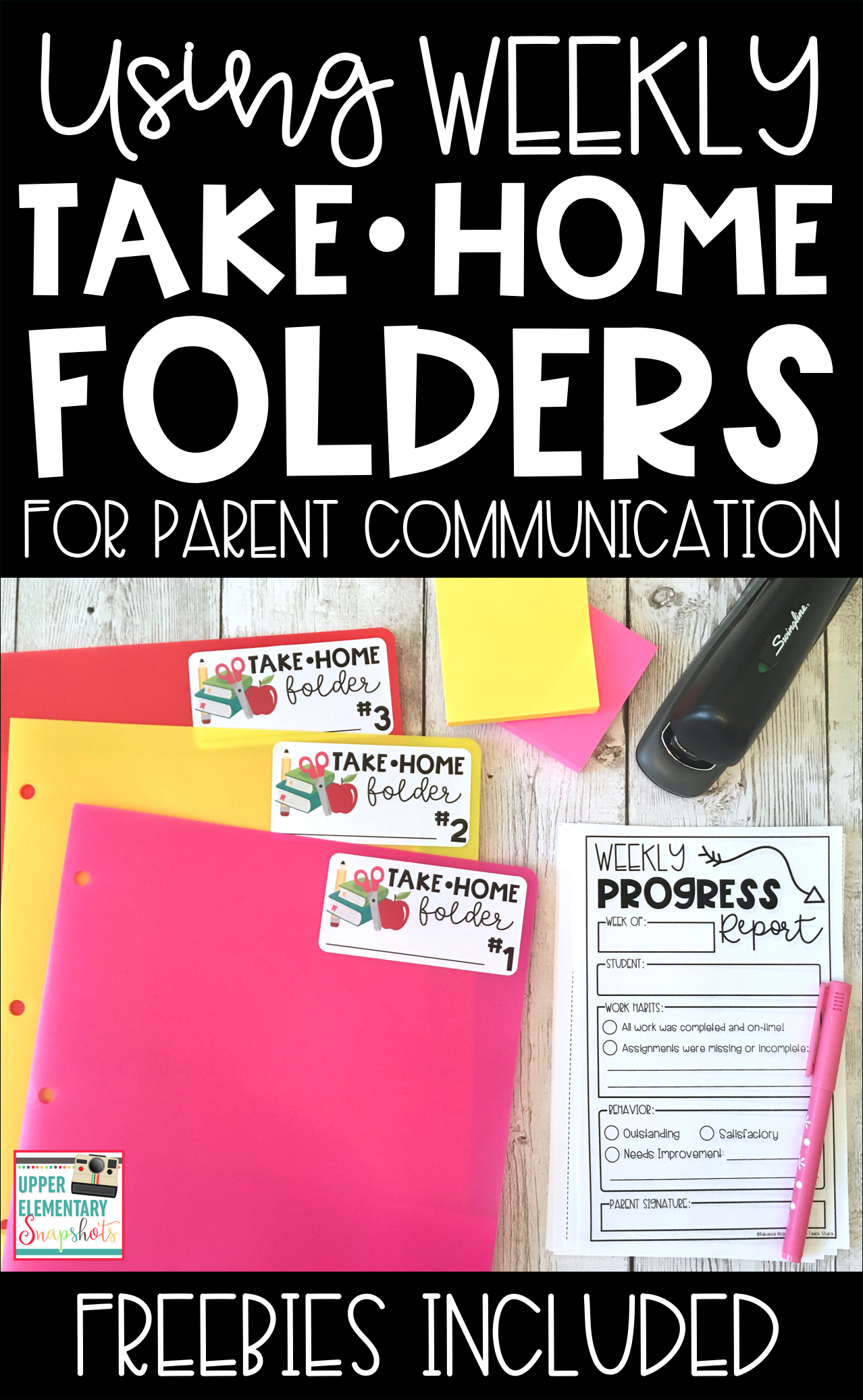 Take Home Folder Cover Free Printable