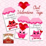 Valentine Owl Printable Tags {Free Printable} | Valentine's Day   Free Printable Valentine's Day Stencils
