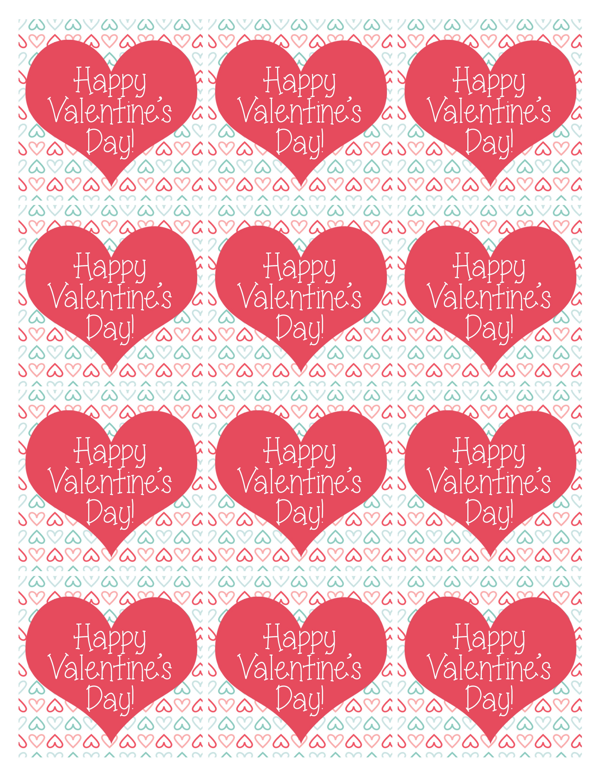 Valentine&amp;#039;s Day Party Free Printables - How To Nest For Less™ - Free Printable Valentine Heart Patterns