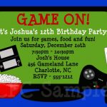 Video Games Birthday Invitation | Tuck's Birthday In 2019   Free Printable Video Game Party Invitations