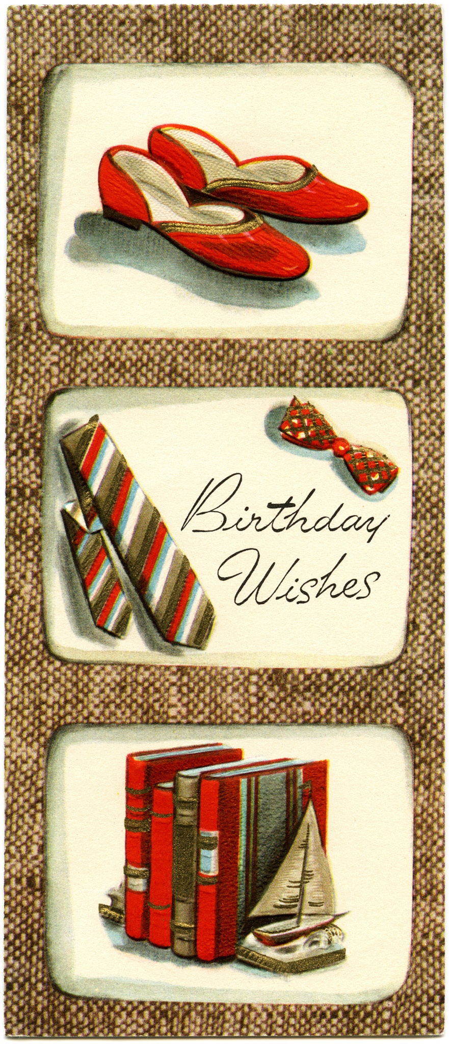 Vintage Masculine Birthday Card - Old Design Shop Blog - Free Printable Russian Birthday Cards