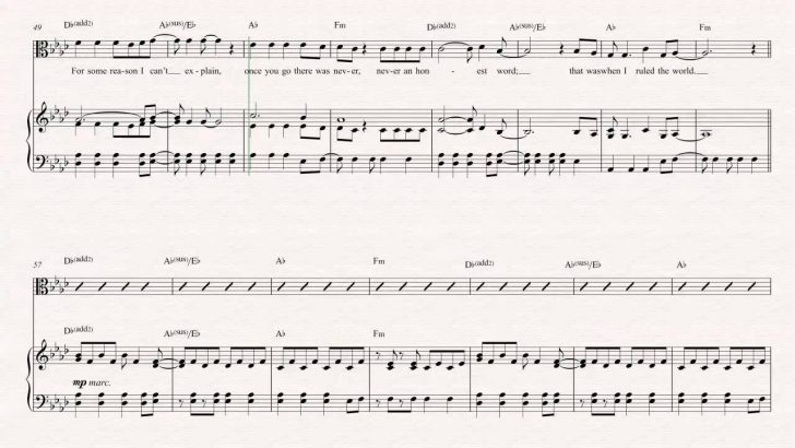 Free Printable Violin Sheet Music For Viva La Vida