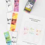 Watercolor Spring Bookmarks Free Printable   Free Printable Spring Bookmarks