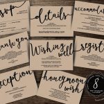 Wedding Insert Cards Pdf Template (Instant Download), Enclosure Card   Free Printable Enclosure Cards