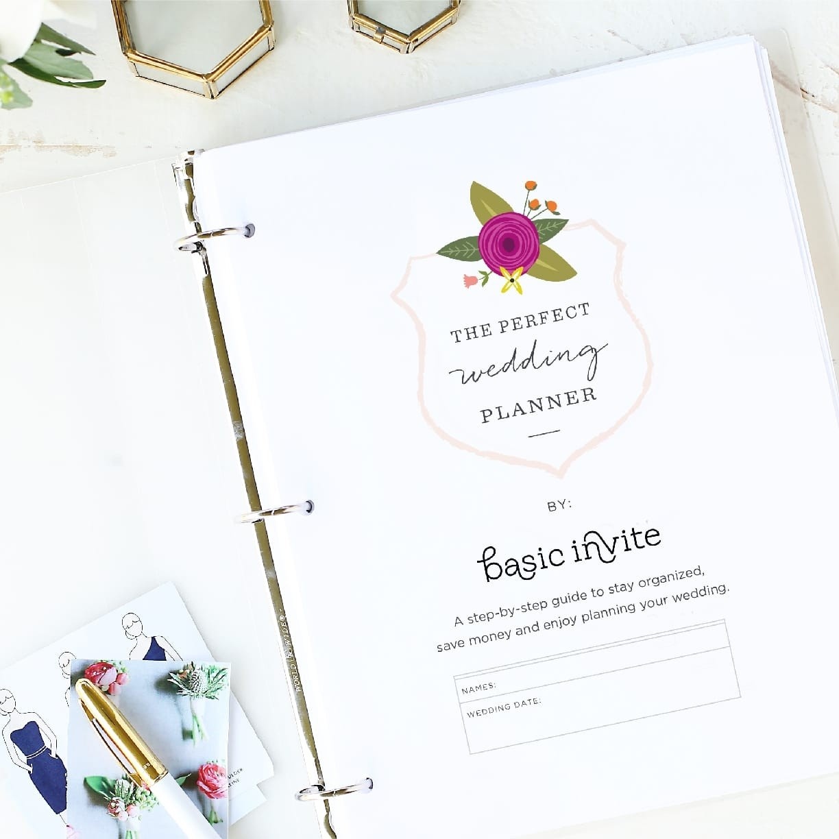 Wedding Planner Printablebasic Invite - Free Printable Wedding Binder Templates