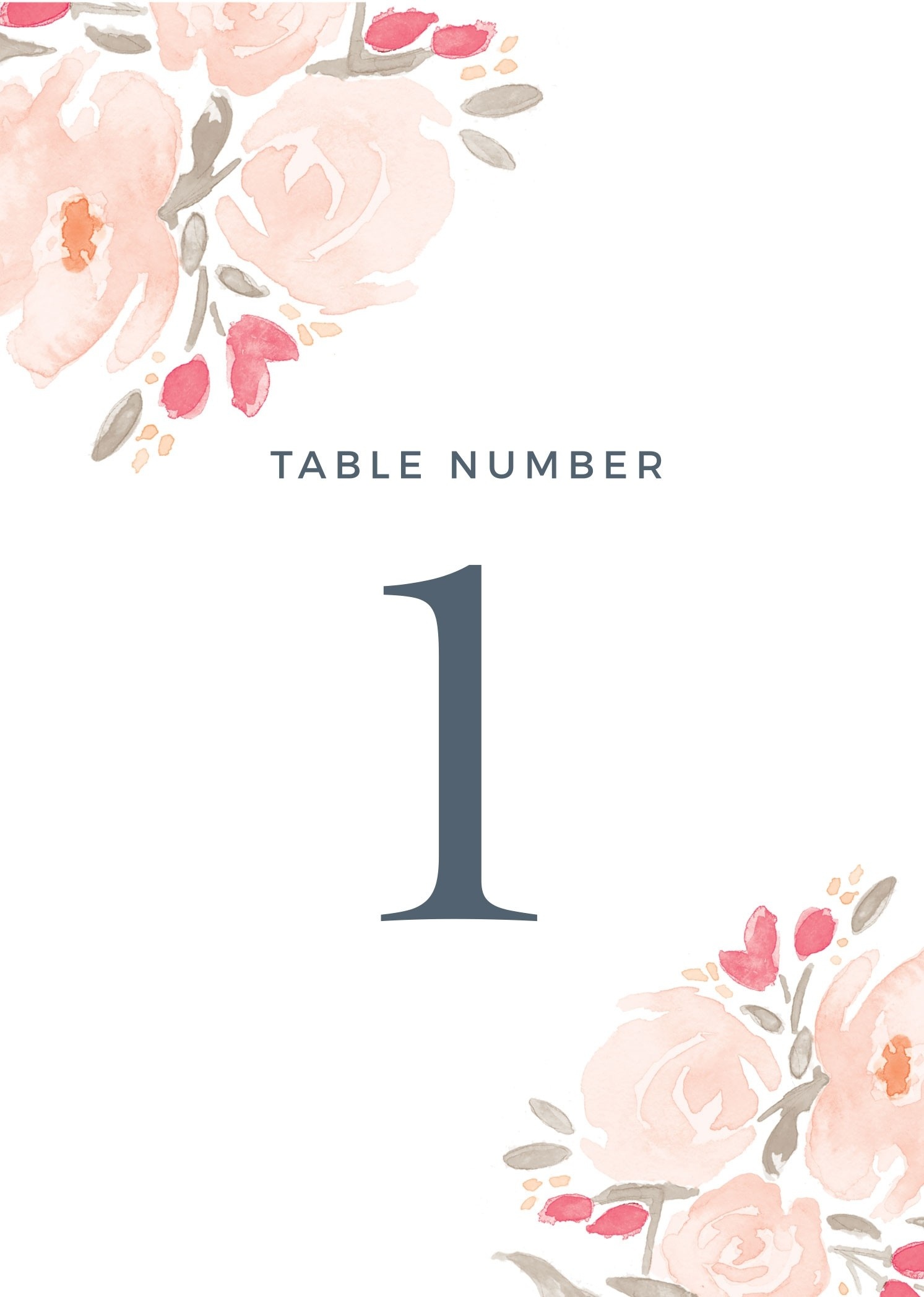 Wedding Table Numbers | Printable Pdfbasic Invite - Free Printable Table Numbers 1 30
