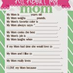What Does The Cox Say?: Mother's Day Questionnaire And Free Printables   Free Printable Mother&#039;s Day Questionnaire