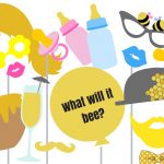 What Will It Be Bee Photo Booth Props   Magical Printable   Free Printable Baby Shower Photo Booth Props