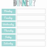 What's For Dinner 2 Fb | Meal Planning | Meal Planning Printable   Free Printable Facebook Template