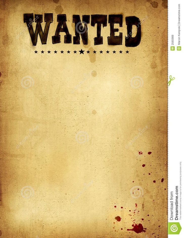 Free Printable Wanted Poster Old West