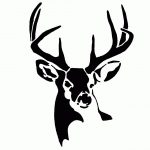 Whitetail Buck Deer Stencil | Animal Silhouettes, Vectors, Clipart   Free Printable Deer Pumpkin Stencils