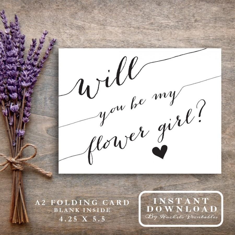 Will You Be My Flower Girl Card Printable &amp;quot;will You Be My Flowergirl - Free Printable Will You Be My Maid Of Honor Card
