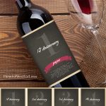 Wine Bottle Anniversary Labels Free Printable | Bloggers' Best Diy   Free Printable Wine Labels With Photo