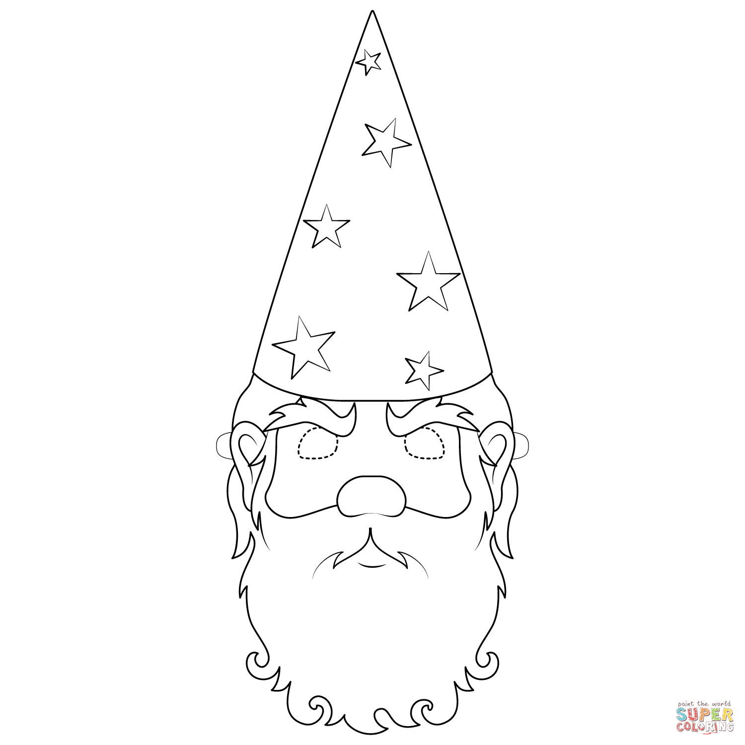 Wizard Mask Coloring Page | Free Printable Coloring Pages - Free Printable Wizard Of Oz Masks