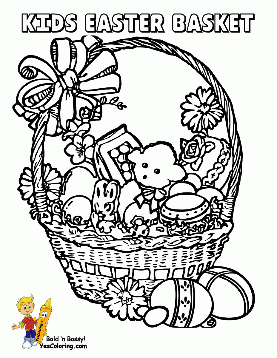 Wonderful Easter Coloring Pictures | Free | Yescoloring | Holiday - Free Printable Coloring Pages Easter Basket