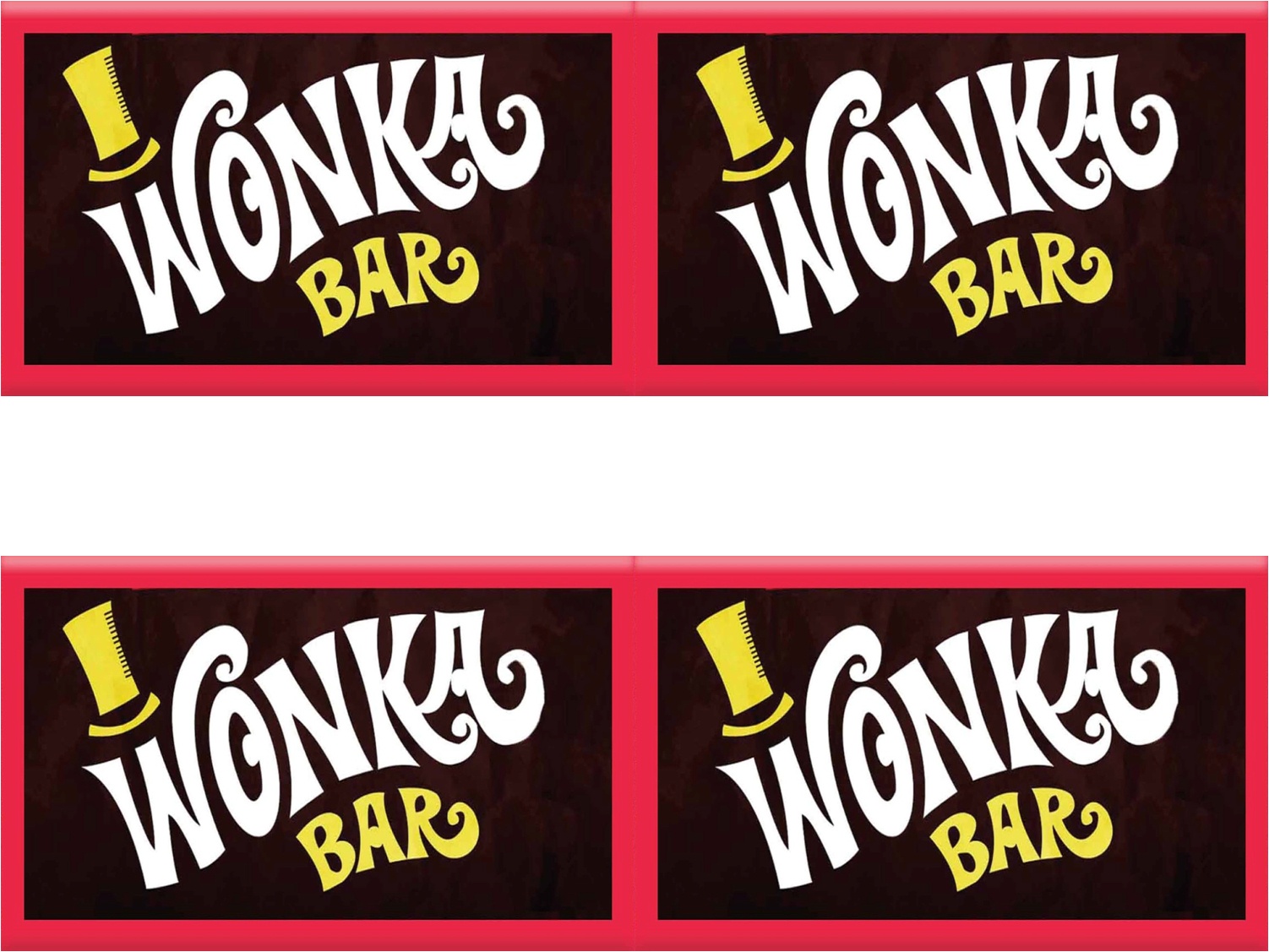 Wonka Wrapper: Fudgejenggakun Willy Wonka Wonka Chocolate Free