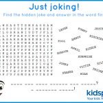 Word Find   Free Printable   April Fools Day   Free Word Search With Hidden Message Printable