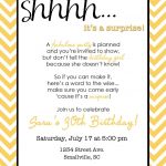 Wording For Surprise Birthday Party | Free Printable Birthday   Free Printable Surprise Party Invitations