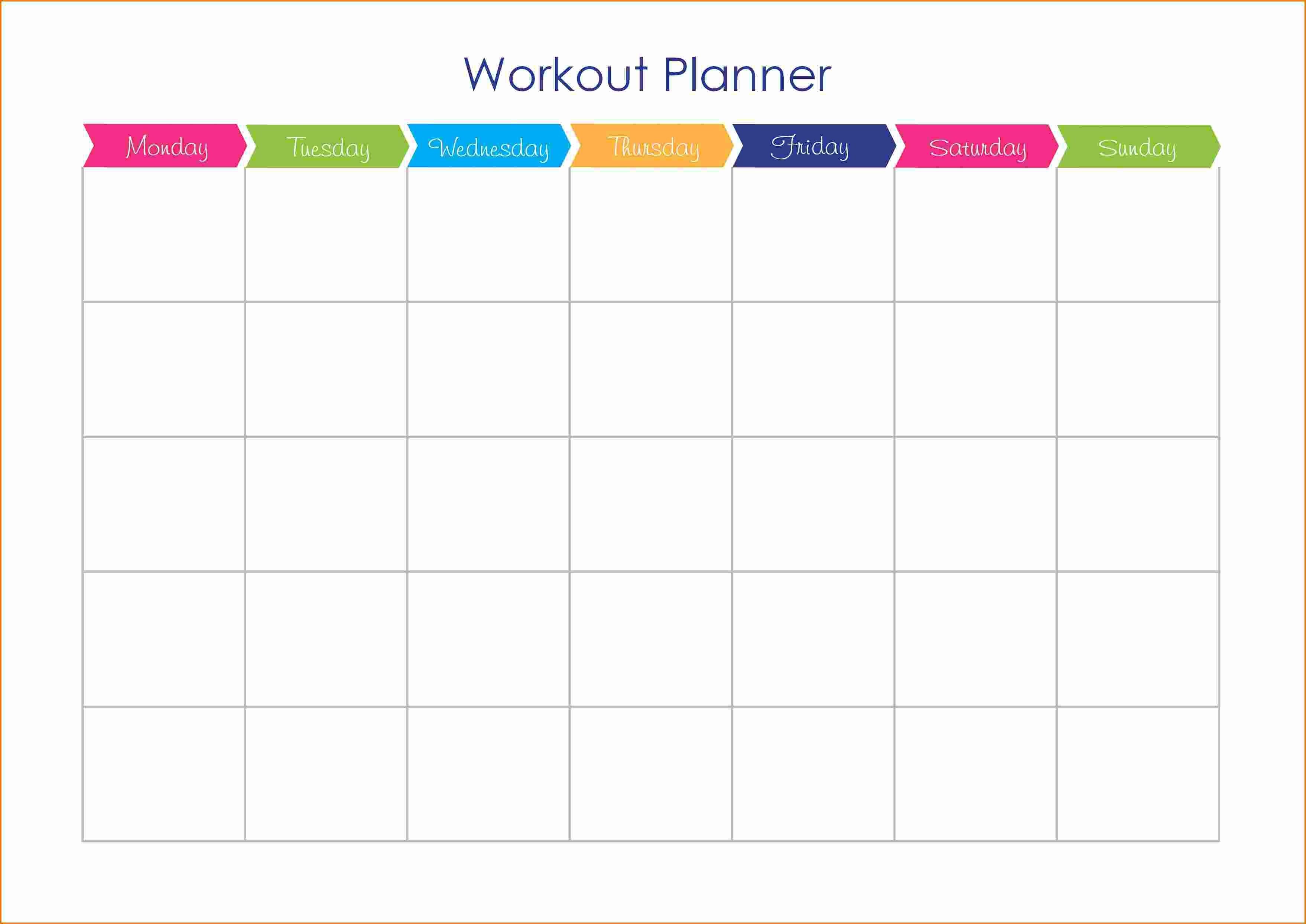 Workout Plan Calendar Template Workout And Yoga Pics Printable - Free Printable Workout Plans