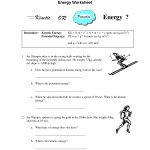 Worksheet : Potential And Kinetic Energy Worksheets For Kids Best   Free Printable Worksheets On Potential And Kinetic Energy