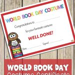 World Book Day Certificate: Best Costume   Best Costume Certificate   Best Costume Certificate Printable Free