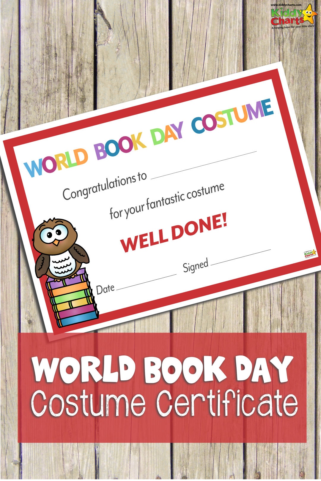 World Book Day Certificate: Best Costume - Best Costume Certificate - Best Costume Certificate Printable Free